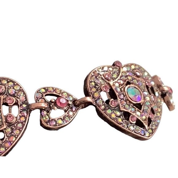 Kirks Folly Remember You By Heart Bracelet Coppertone - Picture 6 of 12